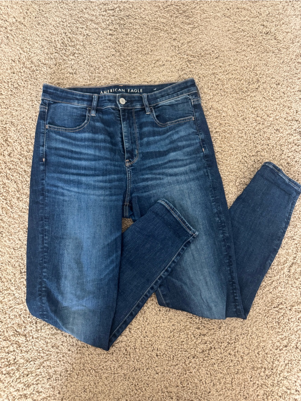 American Eagle Hi-Rise Women’s Dark Blue Skinny Jeans